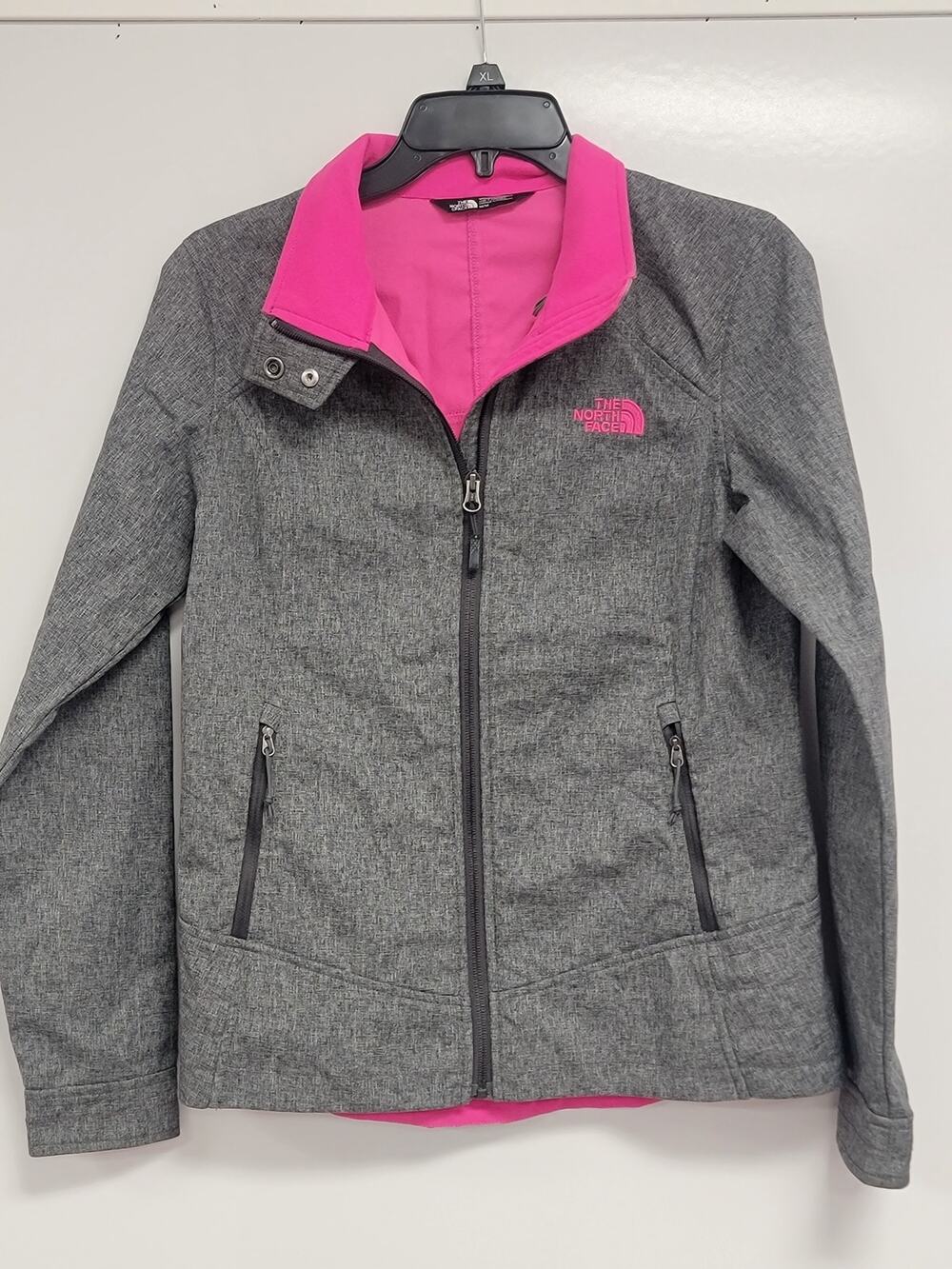 North Face Womens Gray Calentito Jacket Sz M Wind Rain Resistant 0030